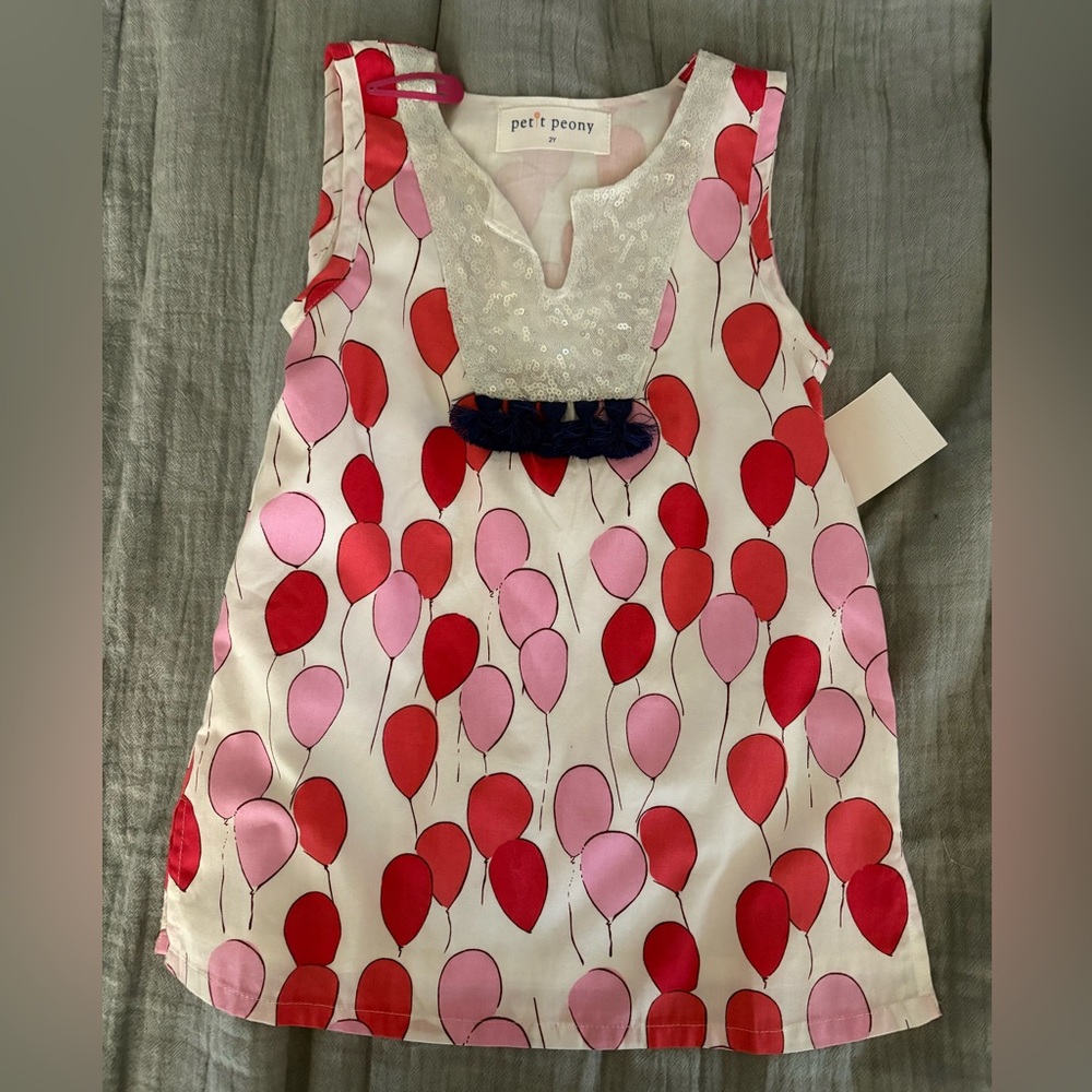 Petit Peony toddler dress and bloomers set NWT
